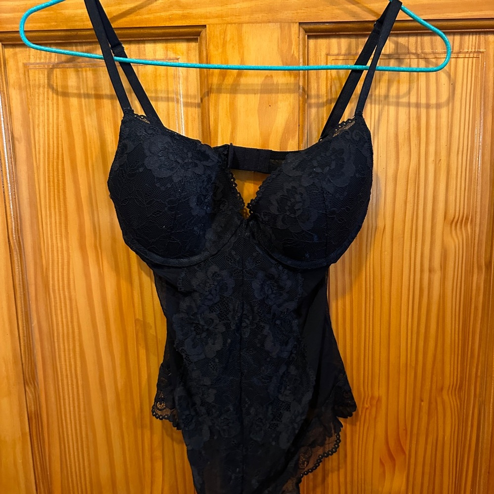 Elegant Black Lace Bodysuit/Lingerie